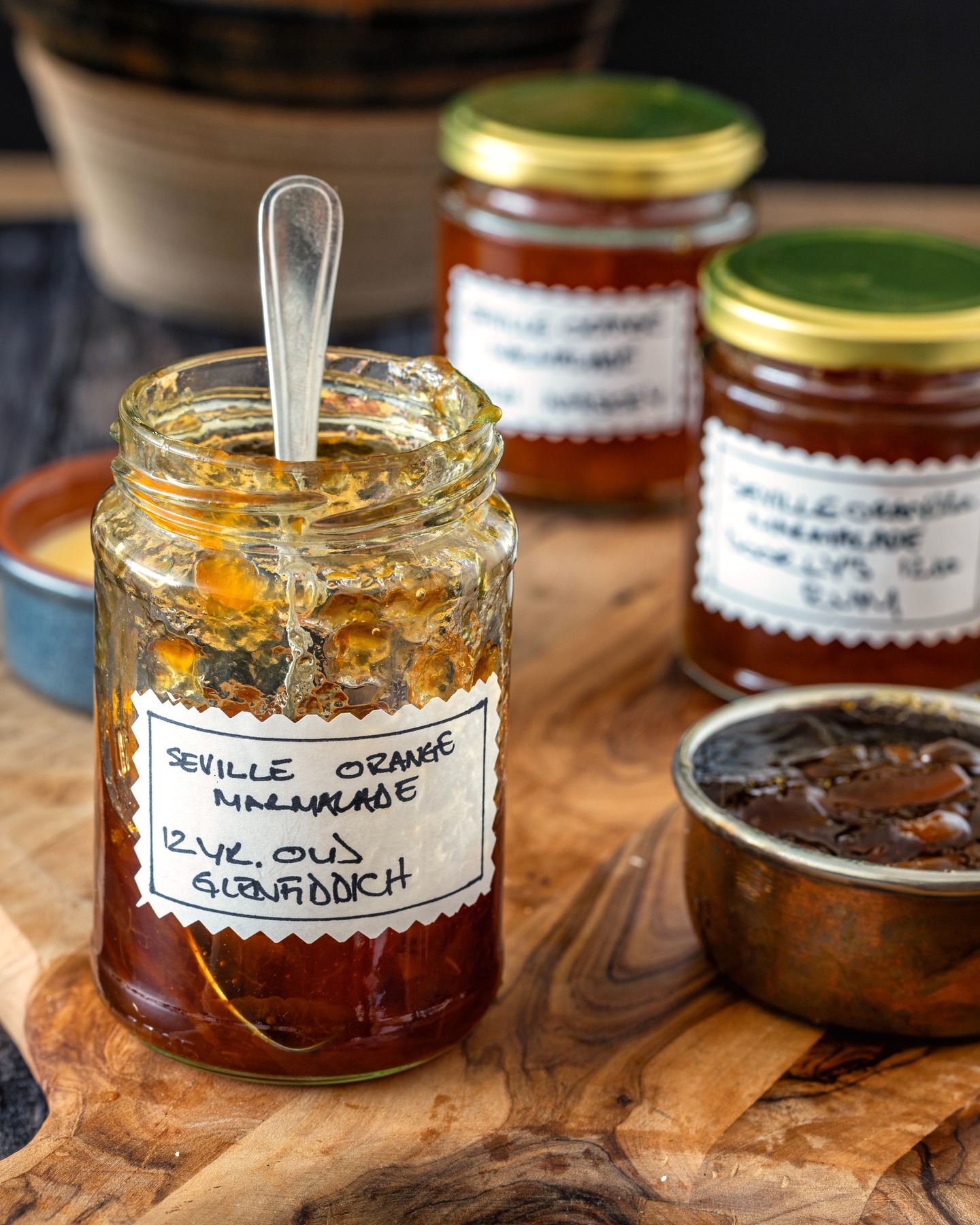 End of Seville orange season and the last batch set last week. I’ve made more marmalade than I care to count this year, enough for the cupboard and a few jars to press into willing hands.
Enriched with Glenfiddich Scotch. The bitterness is deliberate. The sweetness earned. Good marmalade should wake you up before the toast does.
Several jars now lined up on the table, peel suspended in clear amber, meant for toast. 🍊🥃
#glenfiddich #sevilleorangemarmalade